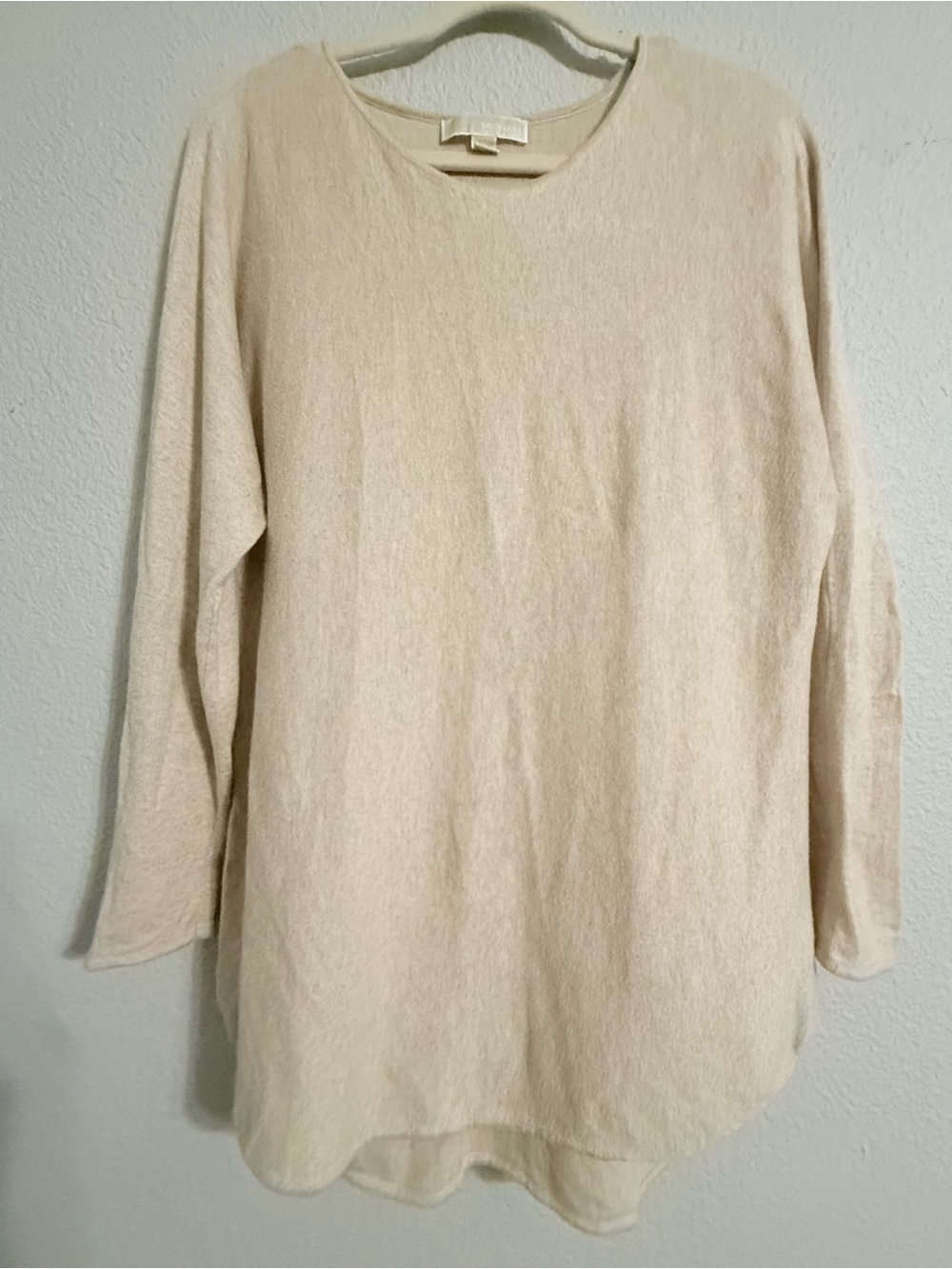 Michael Kors Cream Crewneck Lightweight Sweater